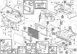 94515 Fresh air inlet, air filter and fan housing. L120F, Volvo Construction Equipment