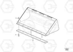 71629 Bucket, straight lip without teeth MC80B S/N 71000 -, Volvo Construction Equipment