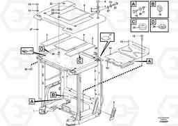 85346 Cab body: roof and floor panel. L180F HL HIGH-LIFT, Volvo Construction Equipment