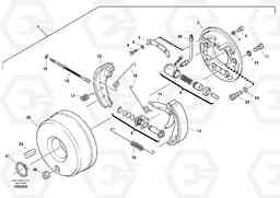 35854 Central brake L35B S/N186/187/188/1893000 - 6000, Volvo Construction Equipment