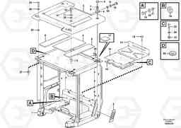 76582 Cab body: roof and floor panel. L220F, Volvo Construction Equipment