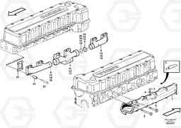 69935 Inlet manifold and exhaust manifold EC460B SER NO INT 11515- EU&NA 80001-, Volvo Construction Equipment