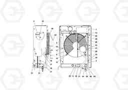 63746 Radiator installation PT125R S/N 197470-, Volvo Construction Equipment