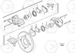 93350 Front wheel brake L35B S/N186/187/188/1893000 - 6000, Volvo Construction Equipment