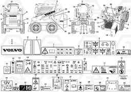 104227 Decals MC70B S/N 71000 -, Volvo Construction Equipment