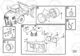 40441 Lighting, front A40E, Volvo Construction Equipment