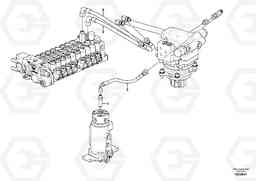 76075 Hydraulic circuit, upper frame EC15C, Volvo Construction Equipment
