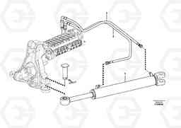 80690 Hydraulic circuit, upper frame EC15C, Volvo Construction Equipment