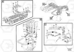 68182 Hydraulic circuit, upper frame EC20C, Volvo Construction Equipment