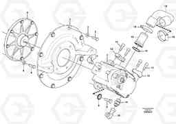 72057 Hydraulic pump with fitting parts EC18C, Volvo Construction Equipment