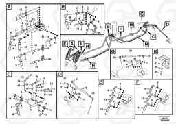 106623 Working hydraulics, front dozer blade and rear outrigger EW160C, Volvo Construction Equipment
