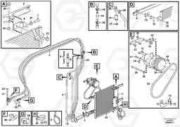 84211 Air conditioning line, cooling and heater EW160C, Volvo Construction Equipment