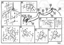 104952 Working hydraulics, front dozer blade and rear outrigger EW140C, Volvo Construction Equipment