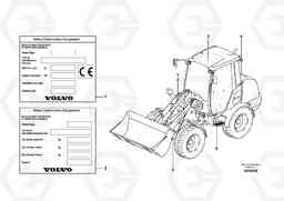 45667 Product identification plate L25F, Volvo Construction Equipment