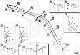 105812 Working hydraulic, quick fit on boom EW140C, Volvo Construction Equipment