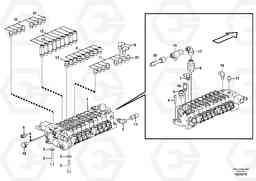 104290 Control valve with fitting parts. EC15C, Volvo Construction Equipment