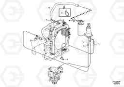 80319 Hydraulic circuit, upper frame EC15C, Volvo Construction Equipment