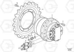 73143 Travel motor with mounting parts EC15C, Volvo Construction Equipment