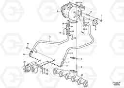 31921 Turbocharger with fitting parts - D7 G900 MODELS S/N 39300 -, Volvo Construction Equipment