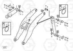 20635 Lifting- and tilt cylinder with assembly parts L350F, Volvo Construction Equipment