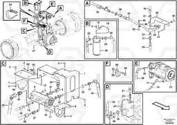 102395 Brake cooling system: rear lines L350F, Volvo Construction Equipment