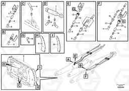 25104 Attachment bracket, rotary. L70F, Volvo Construction Equipment