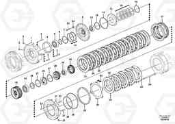 90035 2nd gear and 4th gear disc clutches L350F, Volvo Construction Equipment