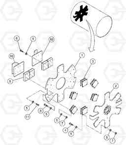 85358 Carrier Plate Assembly DD146HF S/N 53539 -, Volvo Construction Equipment