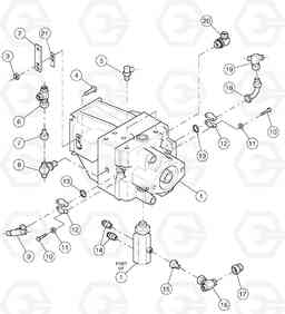 88335 Propulsion Pump Assembly DD146HF S/N 53539 -, Volvo Construction Equipment