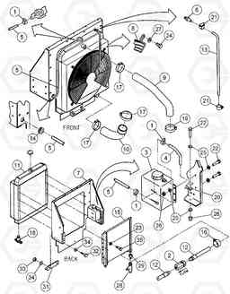 87025 Radiator and Oil Cooler Assembly DD146HF S/N 53539 -, Volvo Construction Equipment