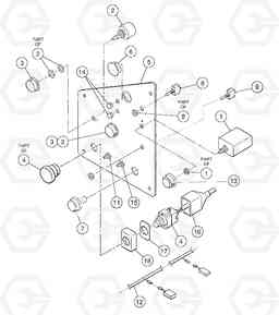 90788 Switch panel DD136HF S/N 53593 -, Volvo Construction Equipment