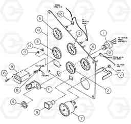 90807 Gauge Panel Assembly DD146HF S/N 53539 -, Volvo Construction Equipment