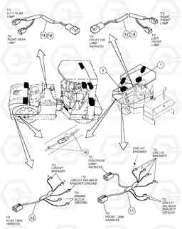 86373 HID/work light installation DD136HF S/N 53593 -, Volvo Construction Equipment