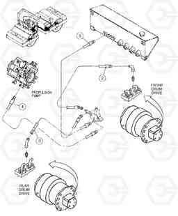 88301 Brake Hoses Installation DD136HF S/N 53593 -, Volvo Construction Equipment