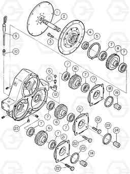 85374 Triple Pump Drive DD146HF S/N 53539 -, Volvo Construction Equipment