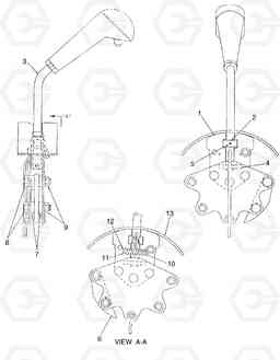 91458 Control lever DD146HF S/N 53539 -, Volvo Construction Equipment