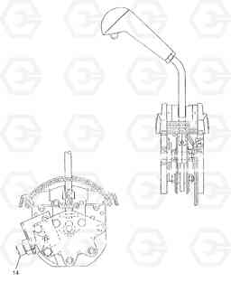 88553 Control lever DD146HF S/N 53539 -, Volvo Construction Equipment