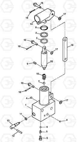 88550 Hand pump DD136HF S/N 53593 -, Volvo Construction Equipment