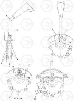 88563 Control lever DD136HF S/N 53593 -, Volvo Construction Equipment