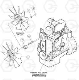 84050 Fan Assembly DD126HF S/N 53537 -, Volvo Construction Equipment