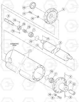 89044 Eccentric Shaft Assembly DD126HF S/N 53537 -, Volvo Construction Equipment