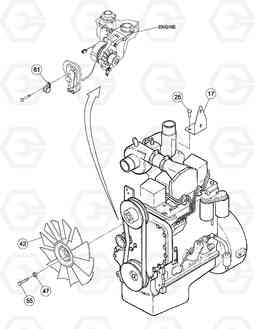 89457 Engine Installation DD126HF S/N 53537 -, Volvo Construction Equipment