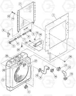 82255 Radiator and Oil Cooler Assembly DD126HF S/N 53537 -, Volvo Construction Equipment