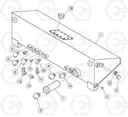 89232 Hydraulic Tank Assembly DD126HF S/N 53537 -, Volvo Construction Equipment