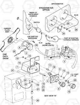 89657 Speedometer/vpm Meter Installation DD126HF S/N 53537 -, Volvo Construction Equipment