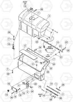 83116 Water Tank Assembly DD126HF S/N 53537 -, Volvo Construction Equipment