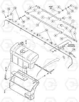 84396 Spray Bar Assembly DD126HF S/N 53537 -, Volvo Construction Equipment