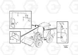89446 Rear view mirror L25F, Volvo Construction Equipment