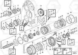 85385 Dropbox, housing, cover, and gears L350F, Volvo Construction Equipment