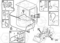 69130 Cable harness, central lubrication. L330E, Volvo Construction Equipment